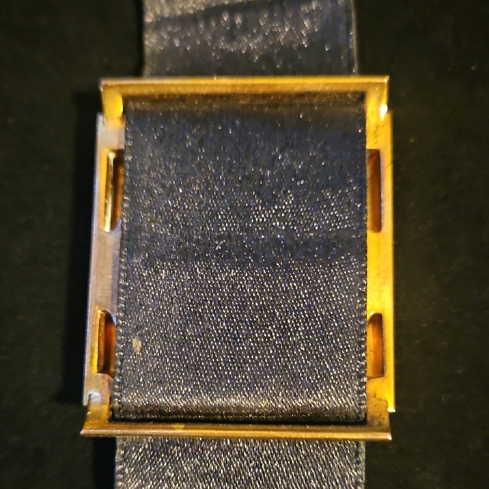 YSL Gold and Black Bracelet with Crystal Accents - Picture 4 of 6